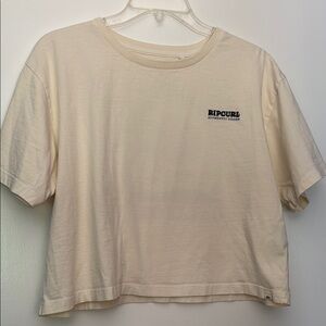 Rip Curl Off-White Logo Tee
